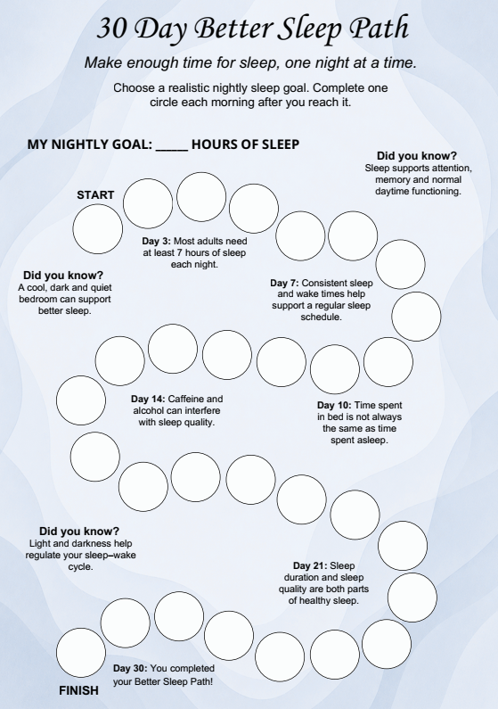 30 Day Better Sleep Path