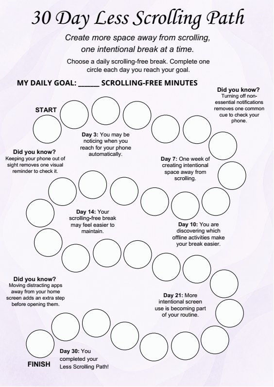 30 Day Less Scrolling Path